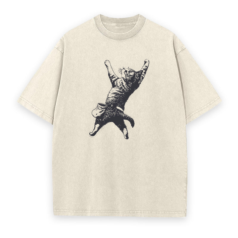 Rock Climbing Kitty Cat Unisex Tee