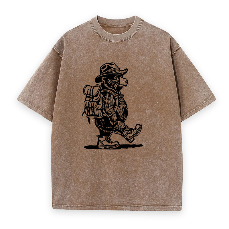 Hiking Bear Unisex Tee