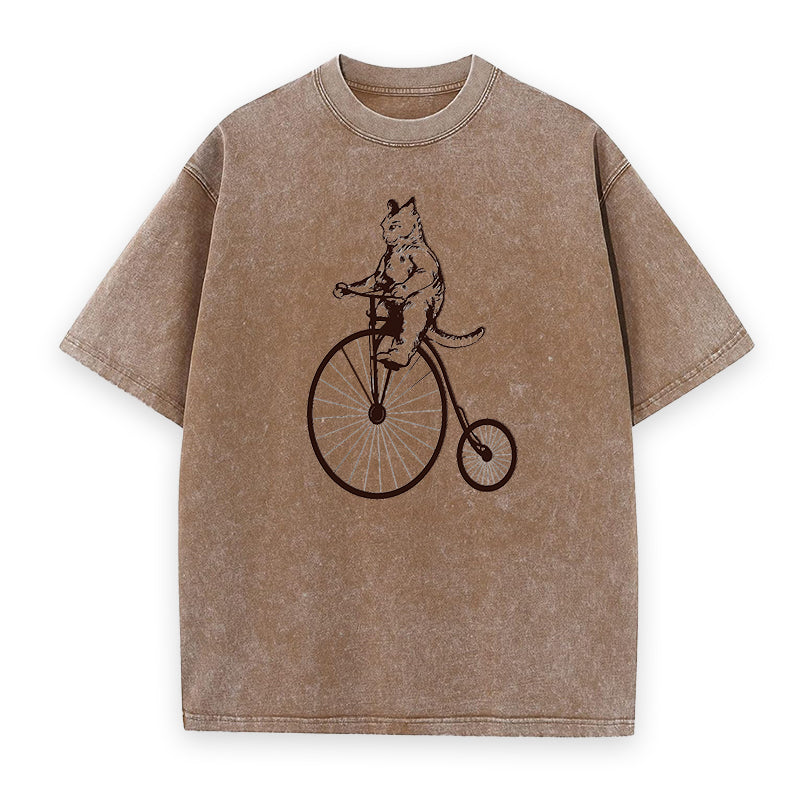 Cat On Bike Unisex Tee
