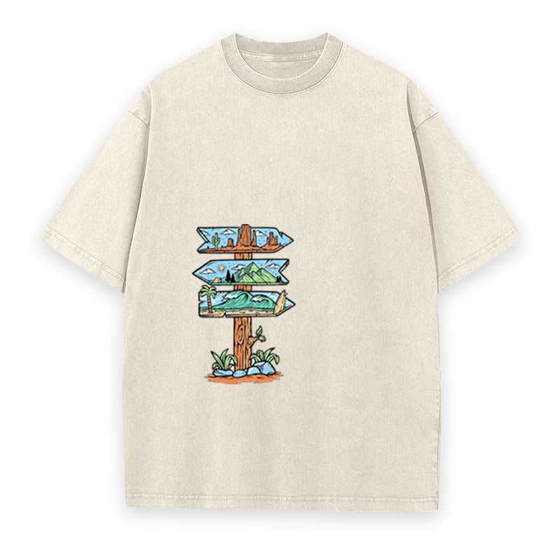 Adventure Signpost Unisex Tee
