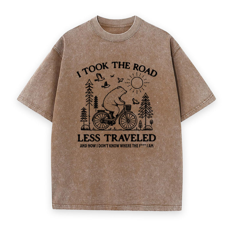 Funny Bear Biking Unisex Tee