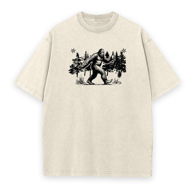Bigfoot Go Outside Camping Unisex Tee