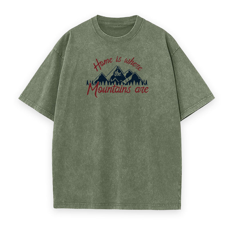 Home Is Where The Mountains Are Unisex Tee