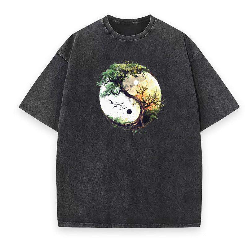 Yin Yang Tree Unisex Tee