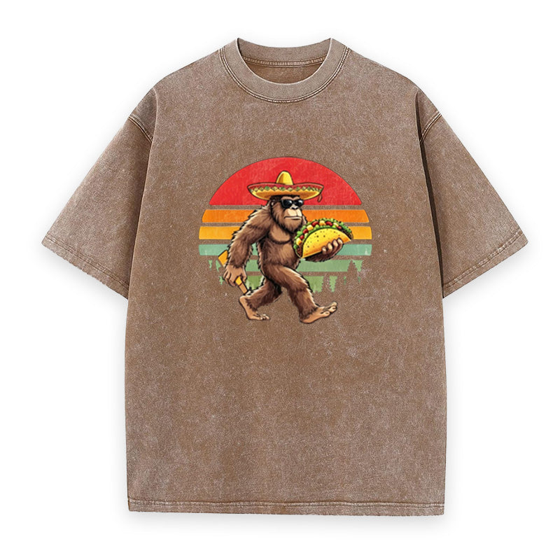 Retro Bigfoot Taco Unisex Tee