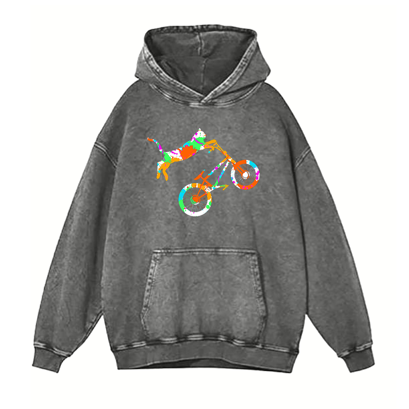 Where the Cat Rides Free hoodies