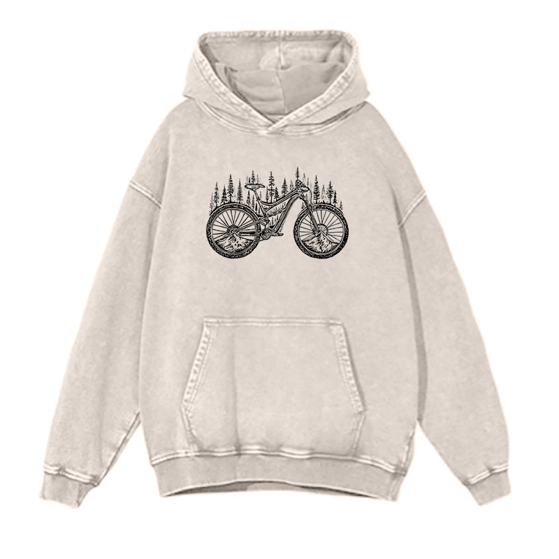 Forested Bicycle hoodies