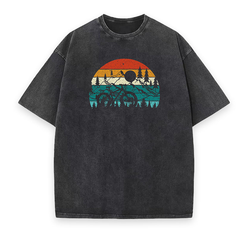 Mountain Biking Retro Unisex Tee