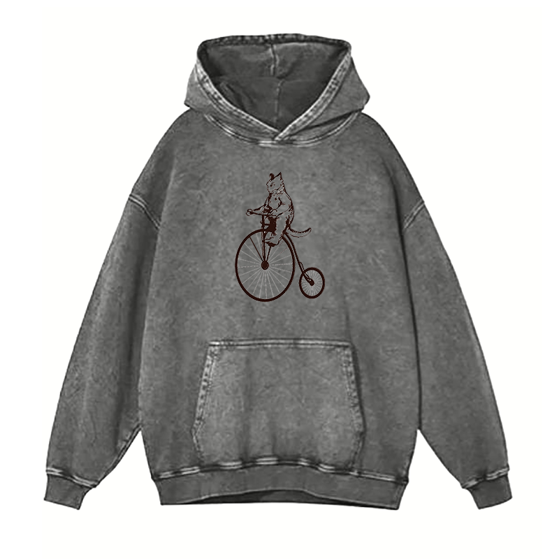 Cat On Bike hoodies