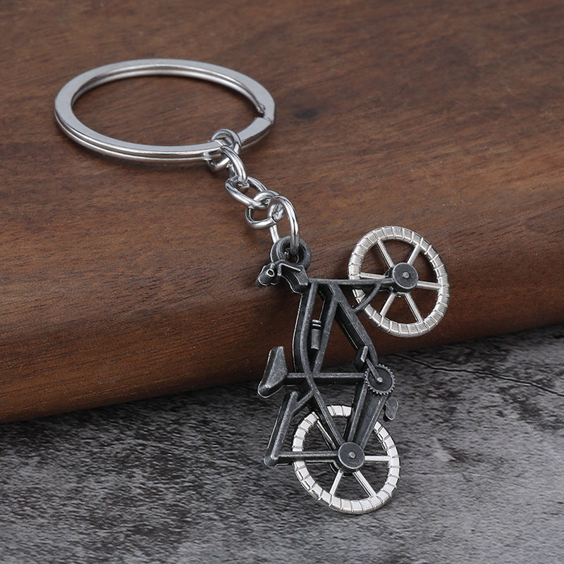 Metal Alloy Vintage Bicycle Keychain
