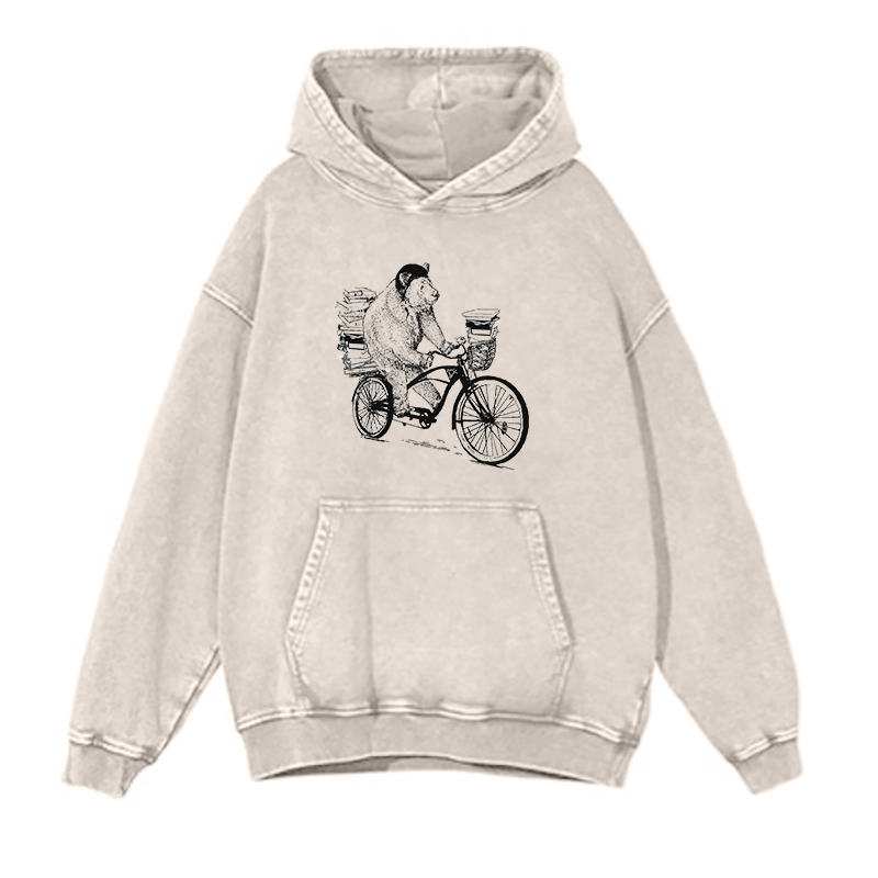 Bear on a Bike hoodies