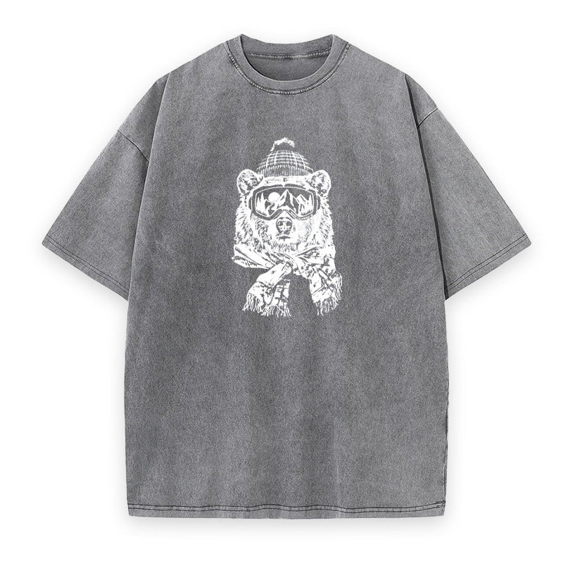 Bear Wearing Ski Googles Unisex Tee