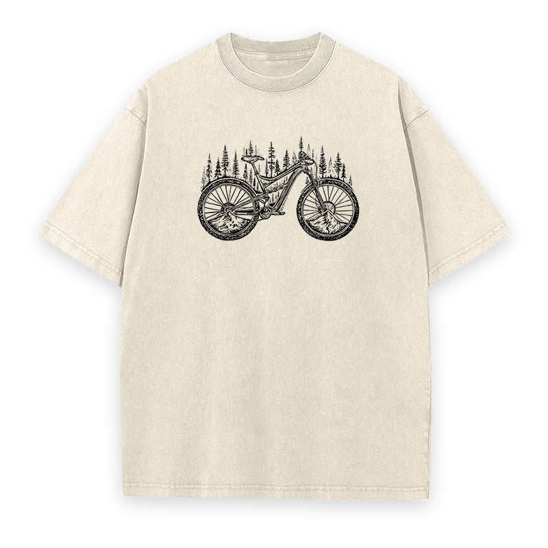 Forested Bicycle Unisex Tee