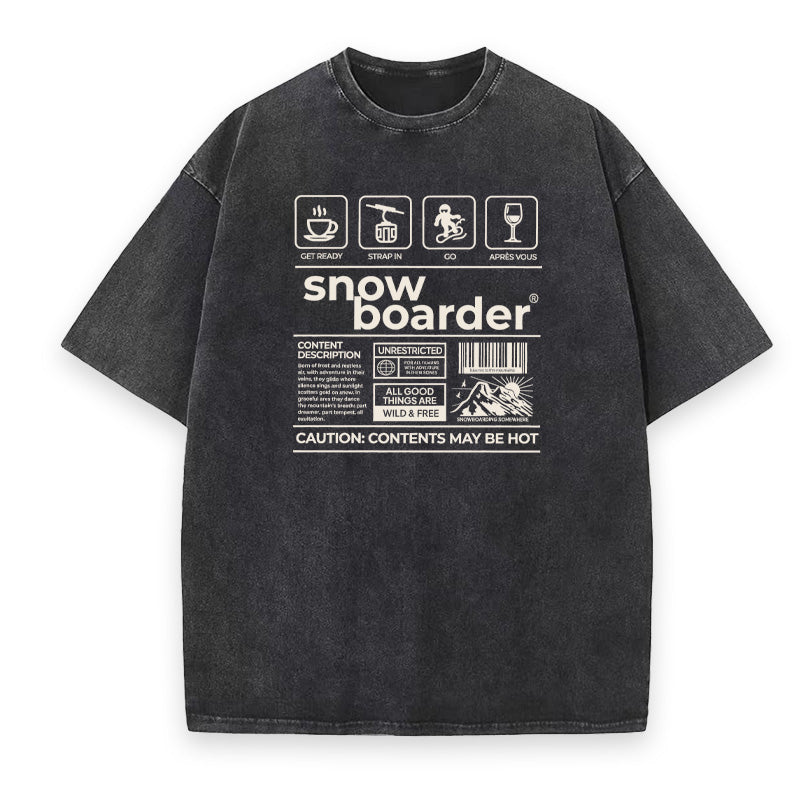 Funny Snowboarder Unisex Tee