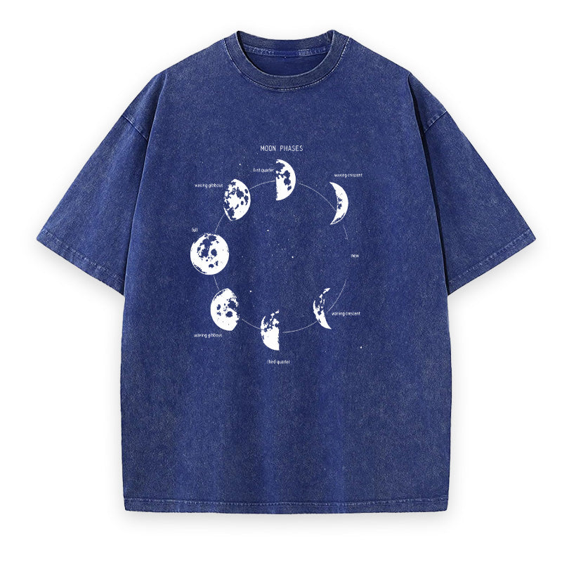 Moon Phase Diagram Unisex Tee