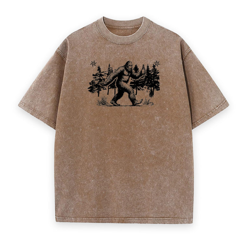 Bigfoot Go Outside Camping Unisex Tee