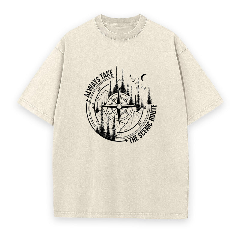 Always Take The Scenic Route Unisex Tee
