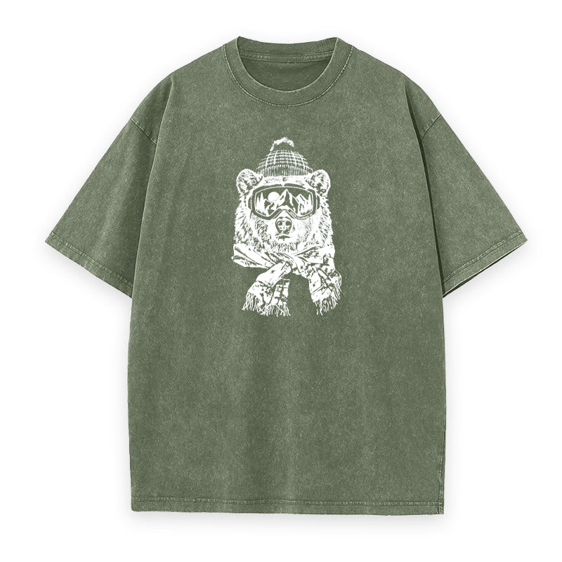 Bear Wearing Ski Googles Unisex Tee