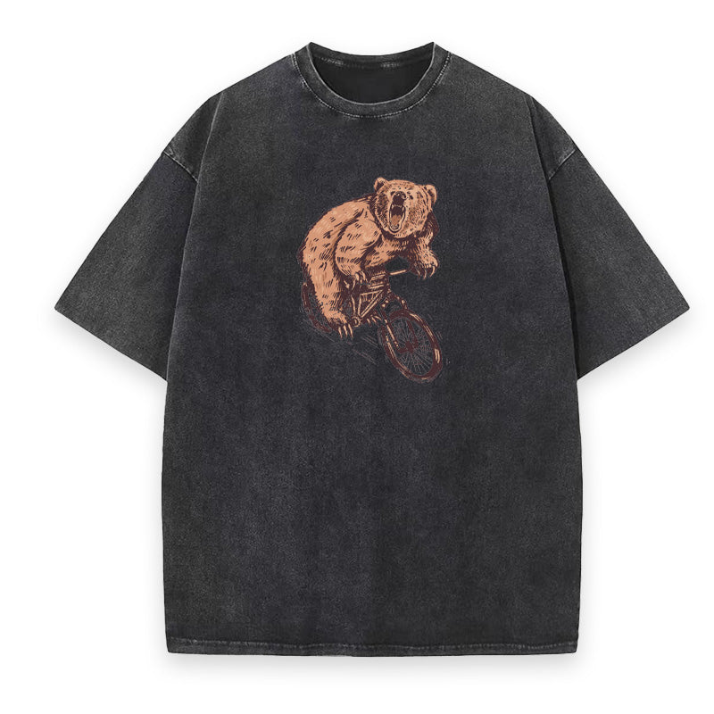 Bear On Bike Unisex Tee