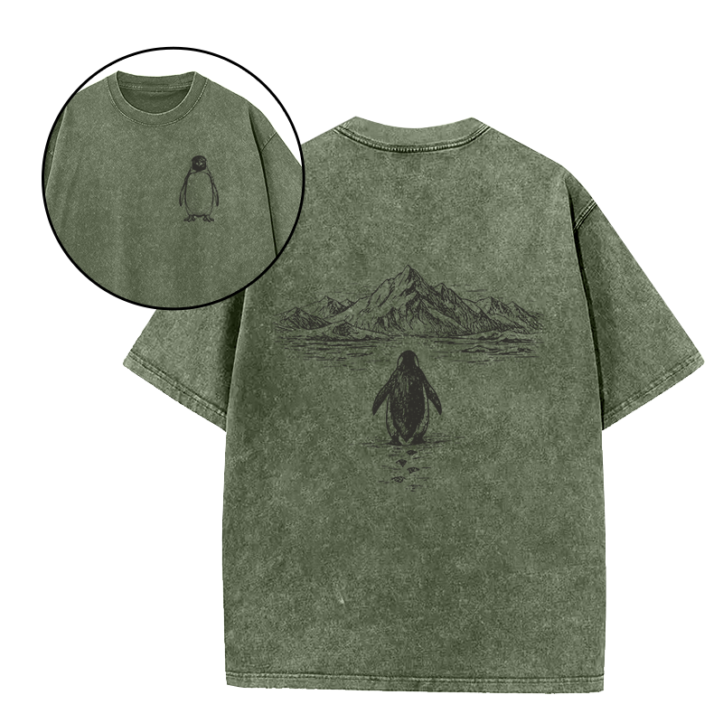 The Penguin and The Mountains Unisex Tee