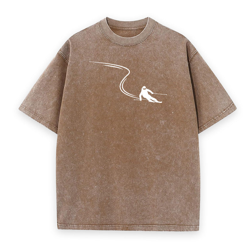 Skiing Lines Unisex Tee