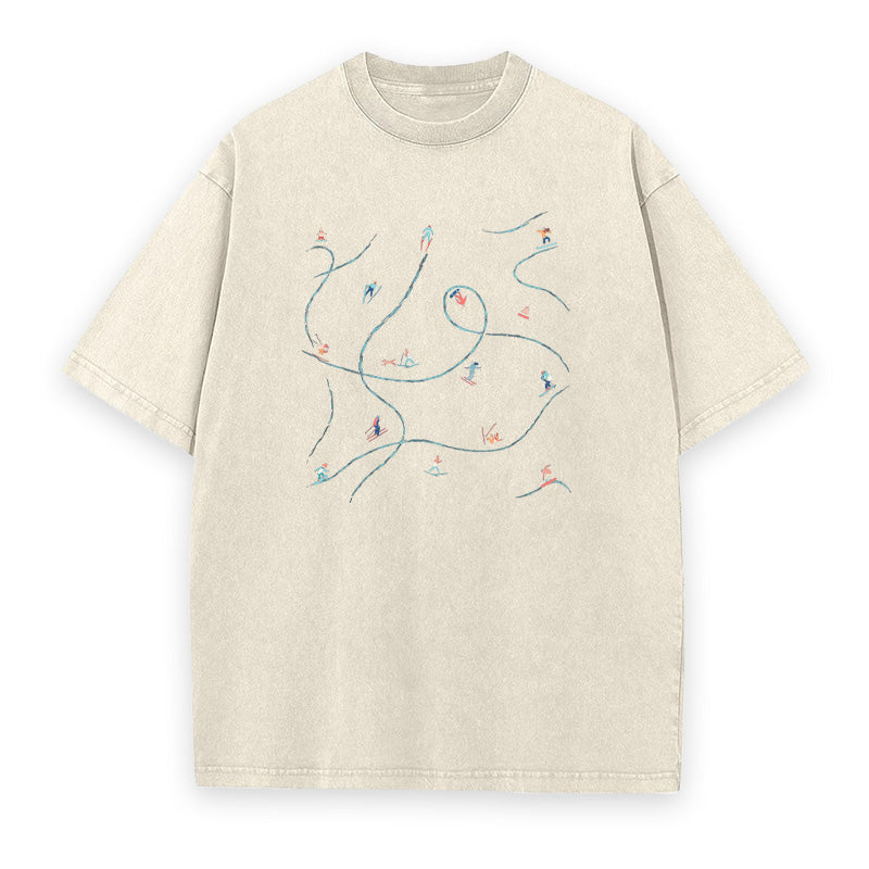 Skiing Unisex Tee