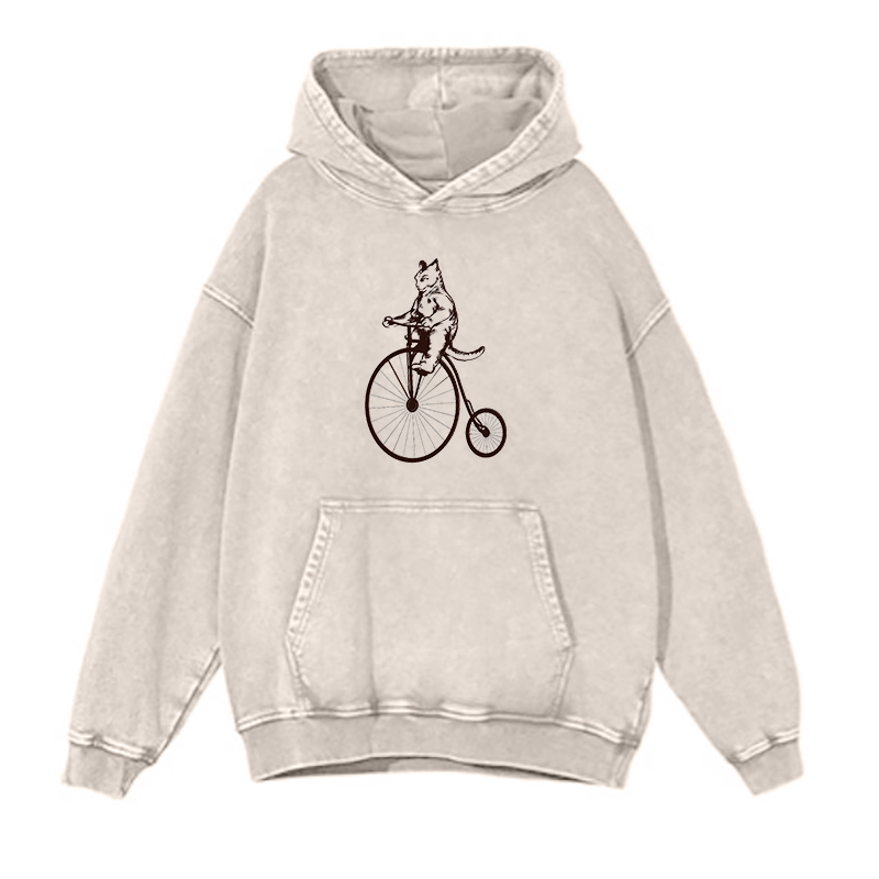 Cat On Bike hoodies