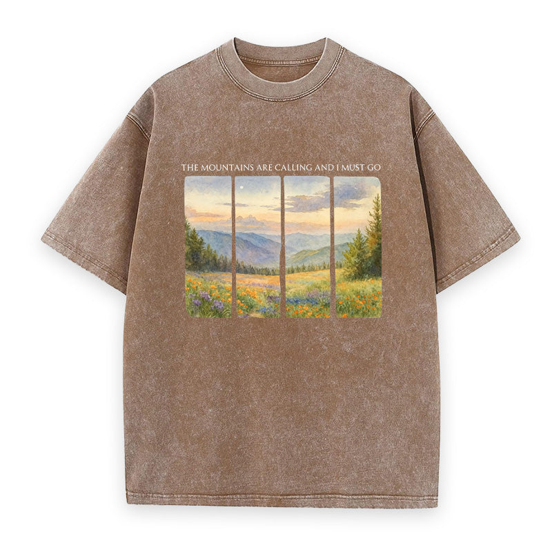 The Mountains Are Calling and I Must Go Unisex Tee