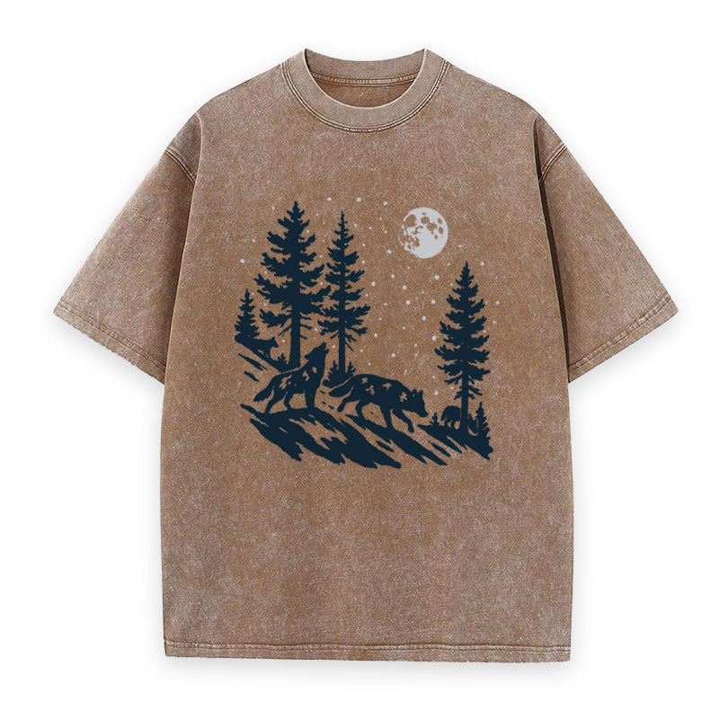Moonlit Wolf Pack Unisex Tee