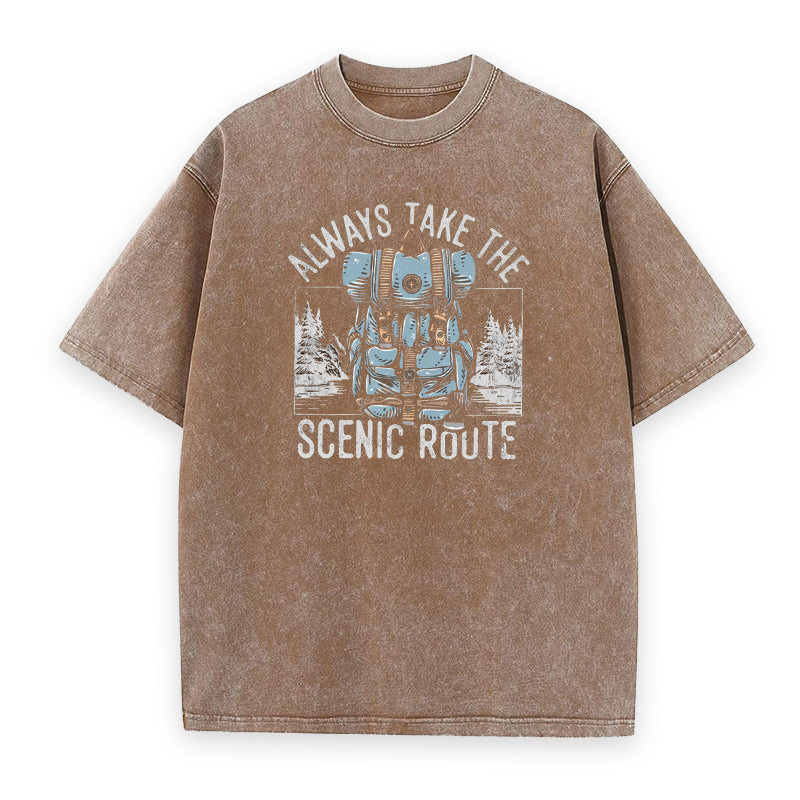 Always Take The Scenic Route Unisex Tee