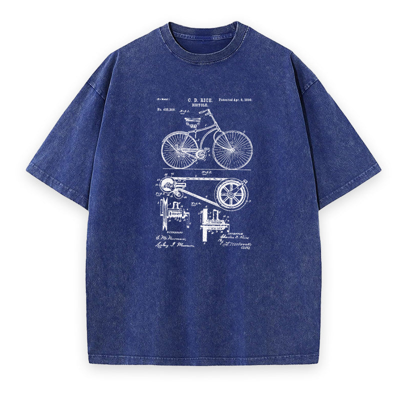 1890 Bicycle Patent Unisex Tee