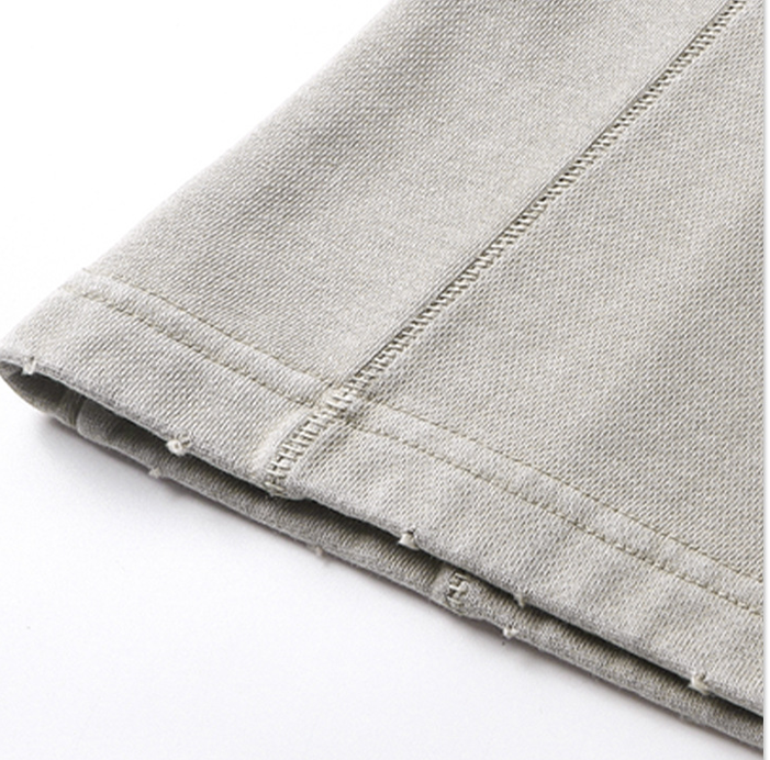 Vintage-Effect Washed Trousers