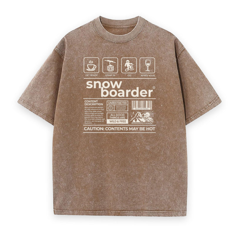 Funny Snowboarder Unisex Tee