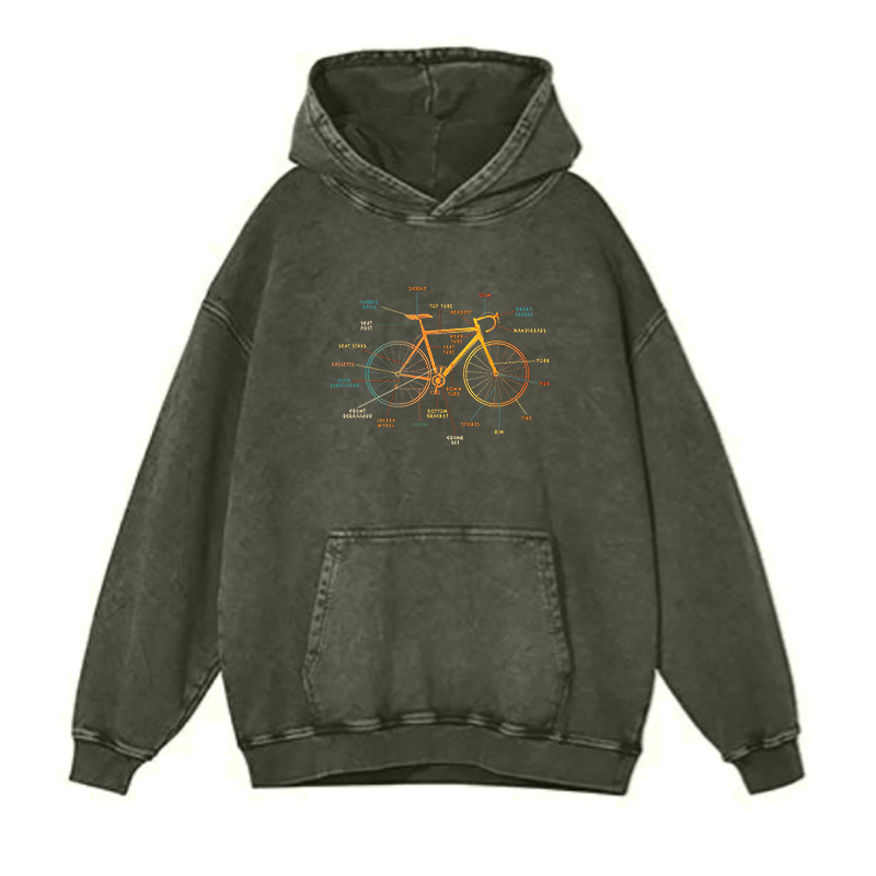 Bike Parts Overview hoodies