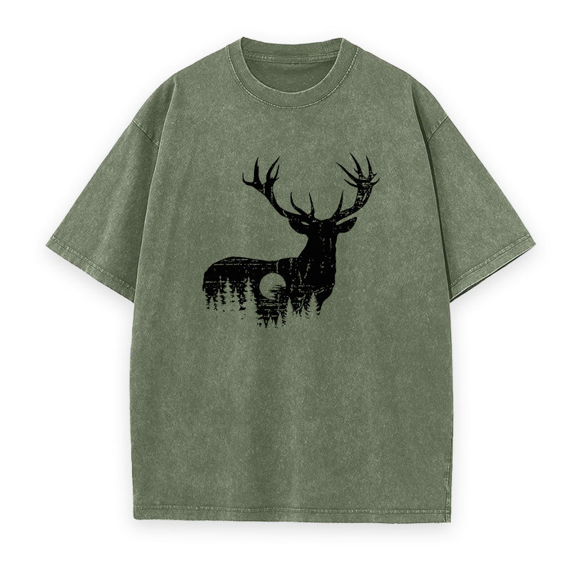 Deer Outdoor Scene Unisex Tee