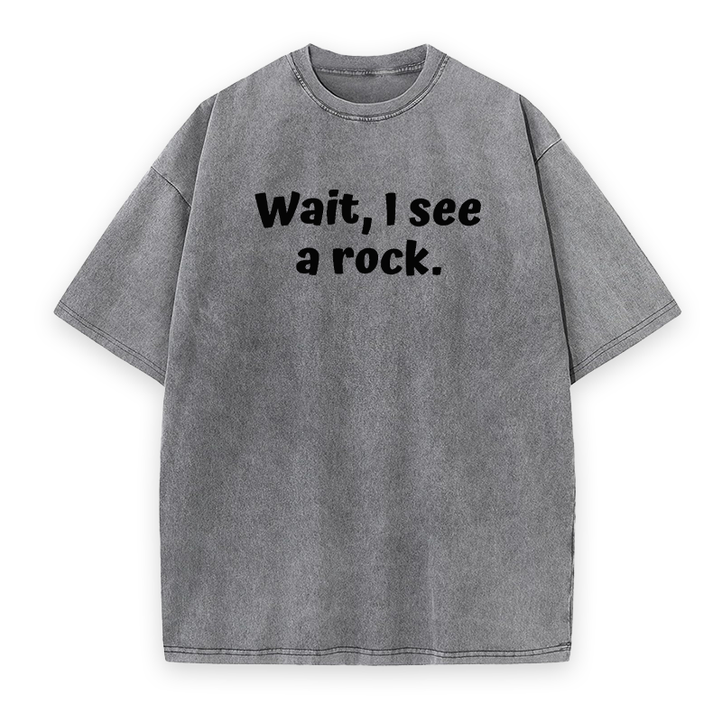 Wait I See A Rock Unisex Tee