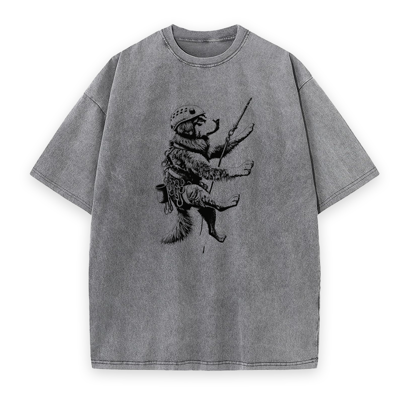 Rock Climbing Dog Unisex Tee