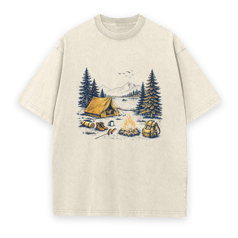 Outdoor Adventure Camping Unisex Tee