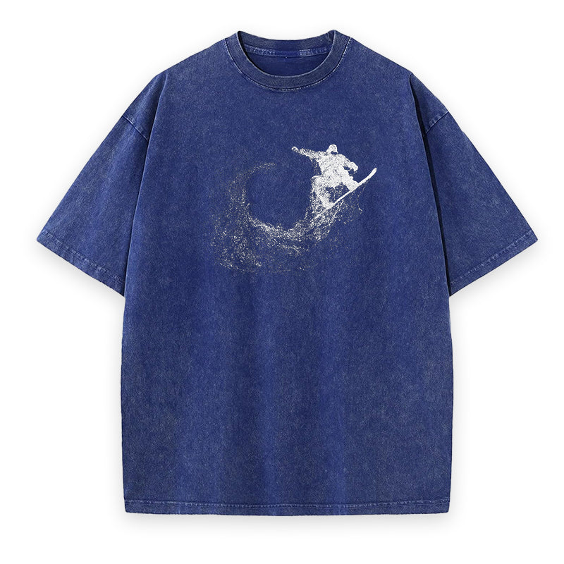 Particle Dot Snowboarder Unisex Tee