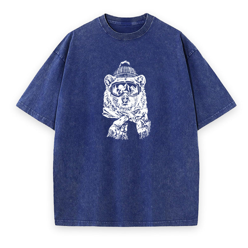 Bear Wearing Ski Googles Unisex Tee