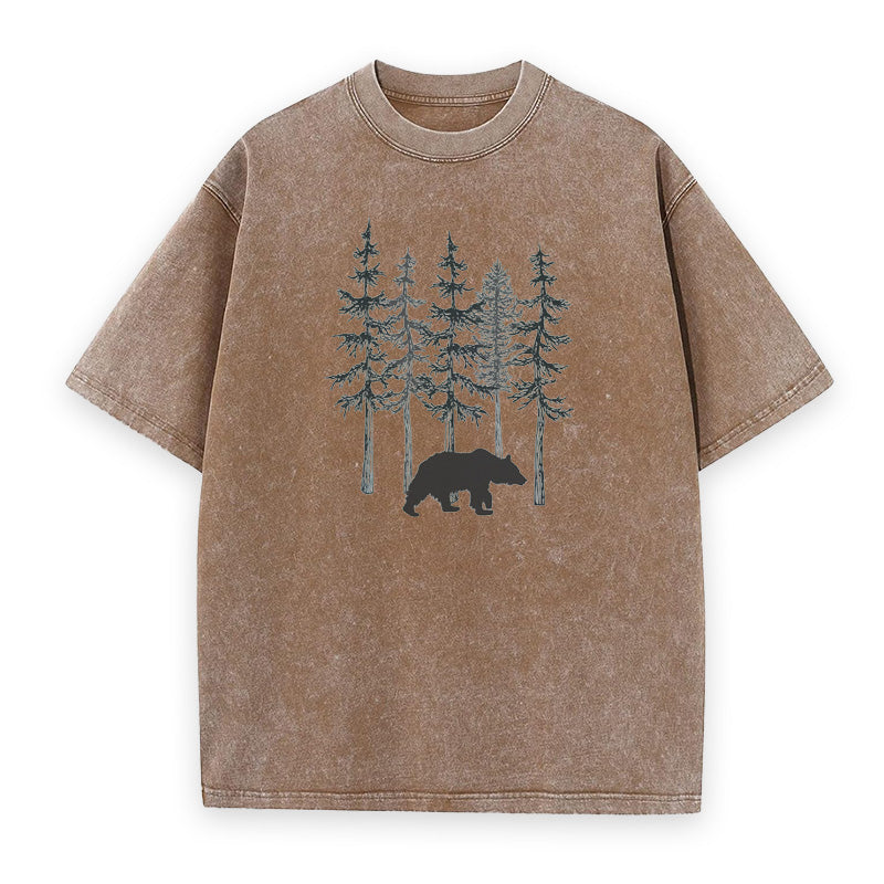 Bear & Pine Tree Unisex Tee