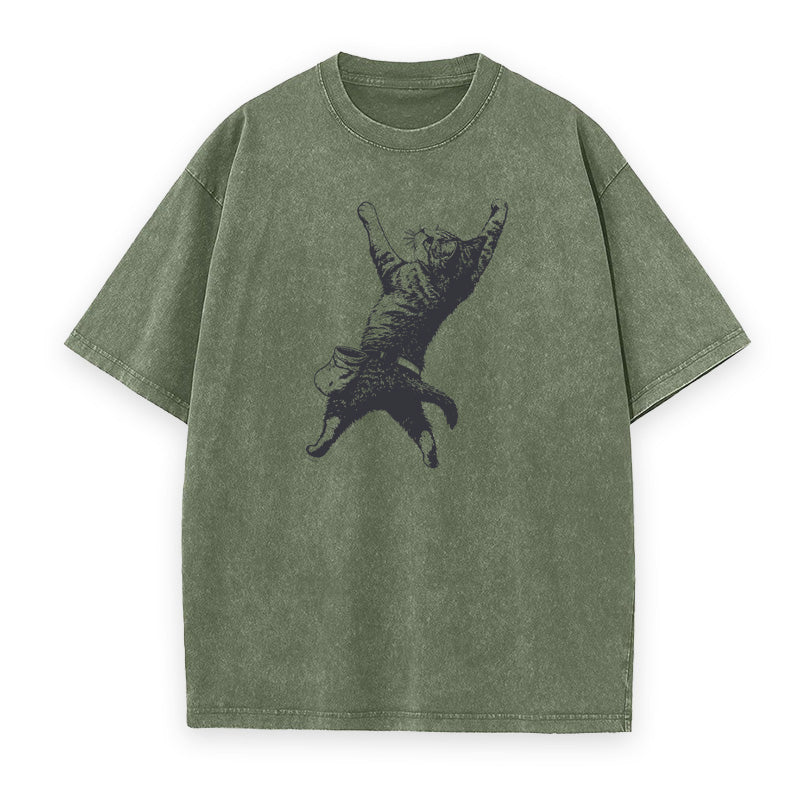 Rock Climbing Kitty Cat Unisex Tee