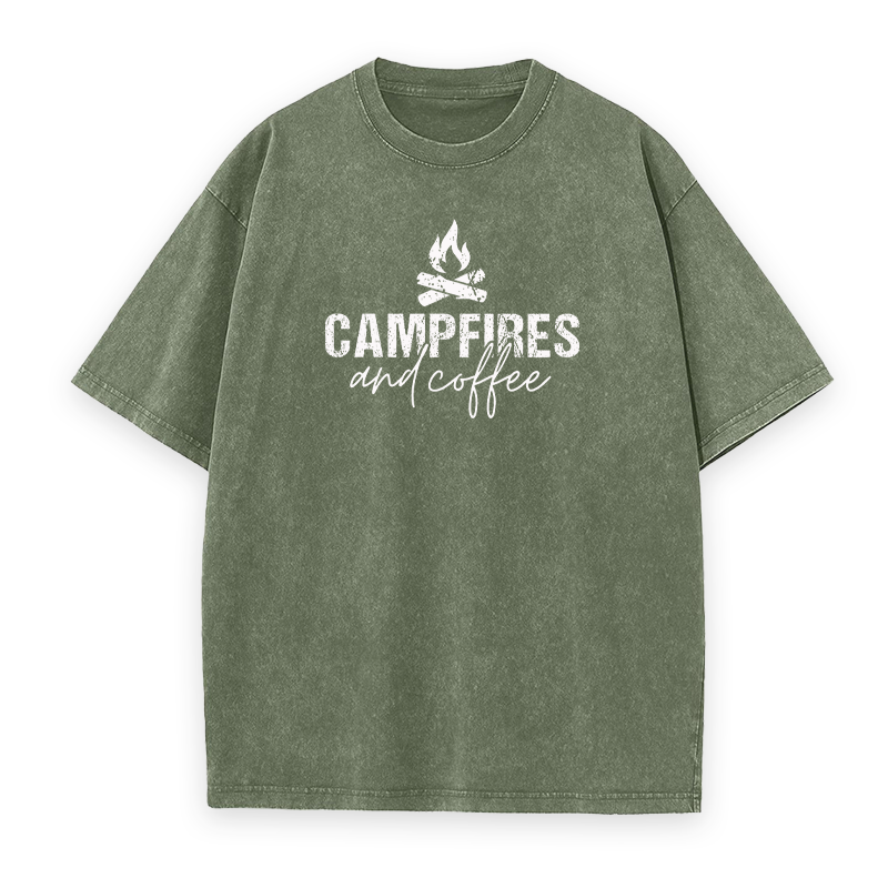Campfires & Coffee Unisex Tee