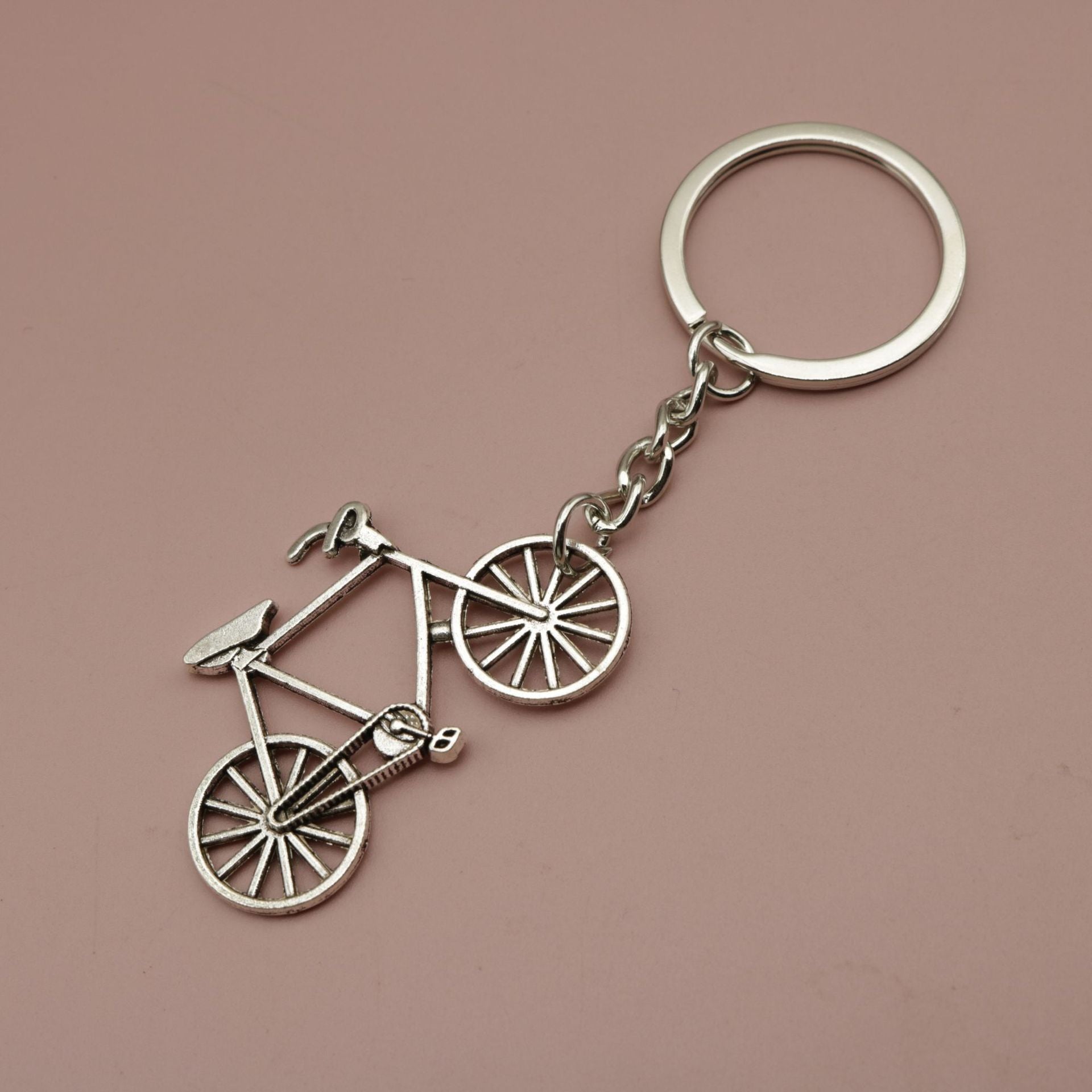Minimalist Bicycle Keychain Accessory