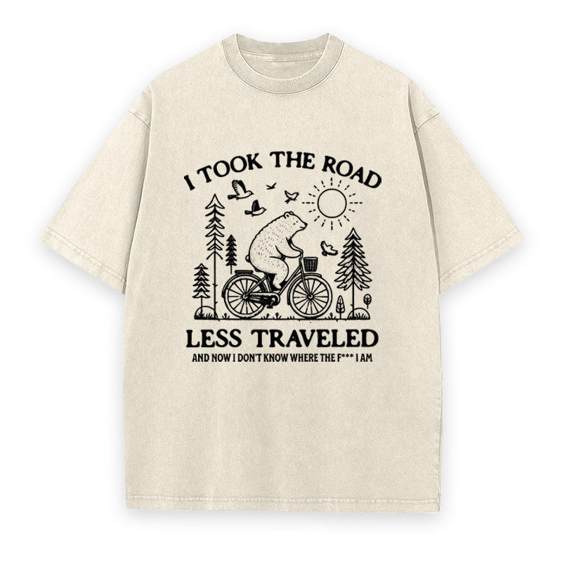 Funny Bear Biking Unisex Tee
