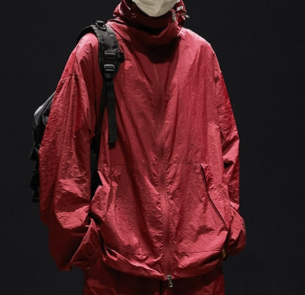 Men’s Ice Silk UV Protection Jacket – Lightweight & Breathable Outdoor Wear hood