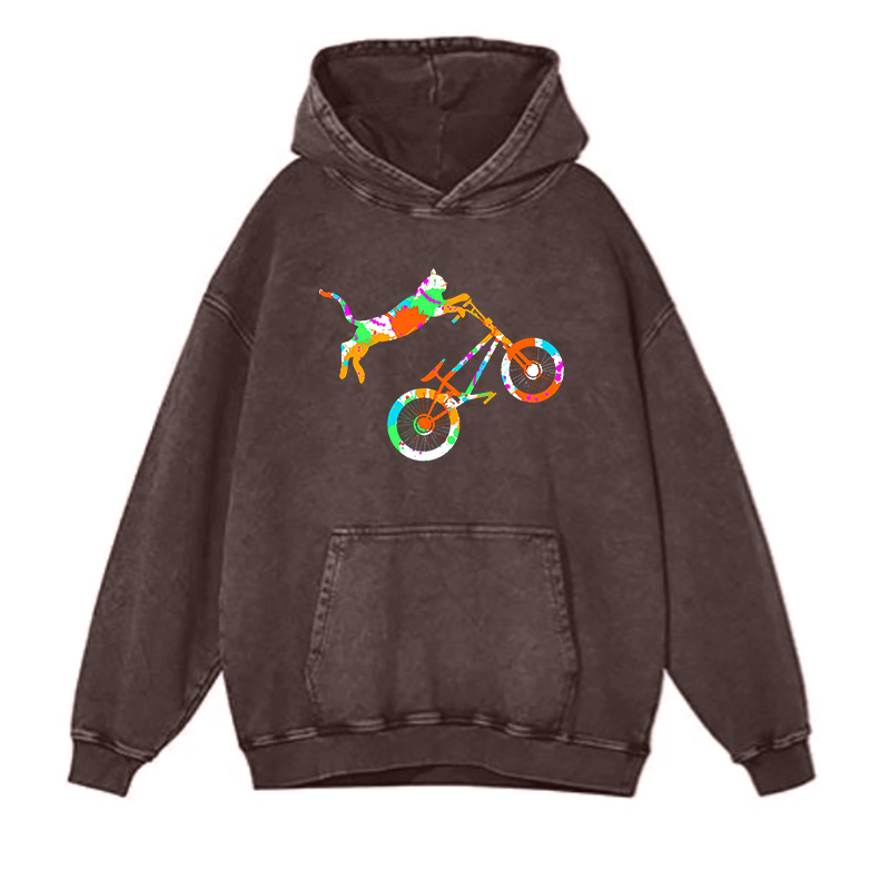 Where the Cat Rides Free hoodies