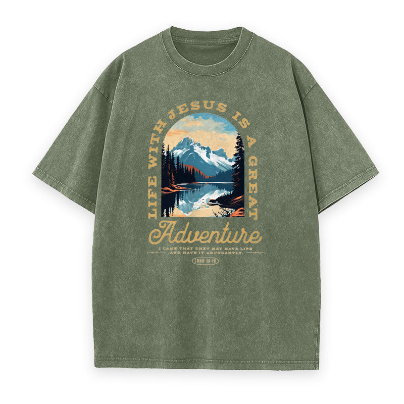 Life with Jesus The Greatest Adventure Unisex Tee