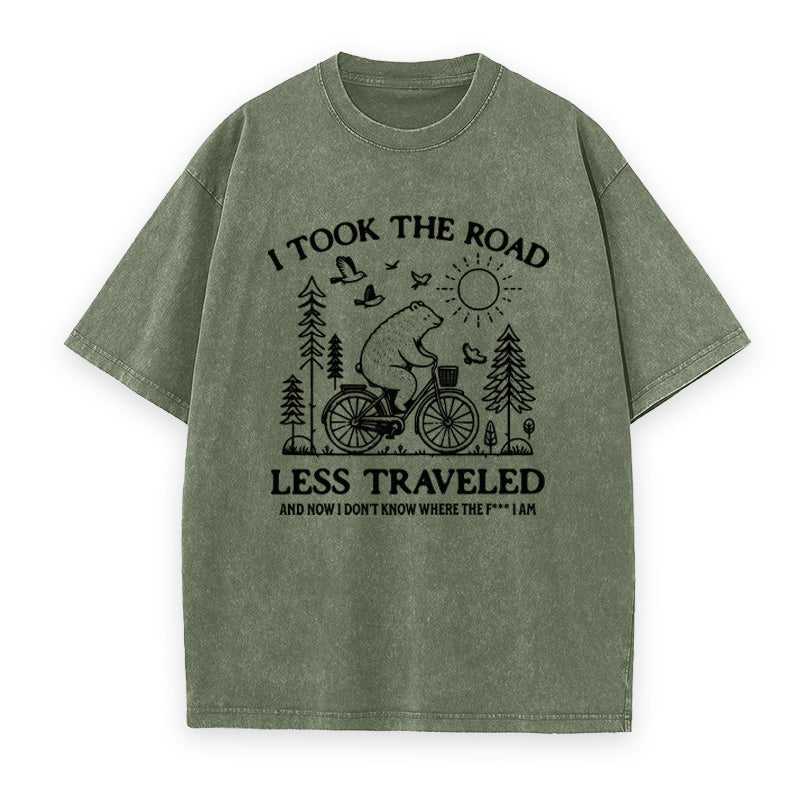 Funny Bear Biking Unisex Tee