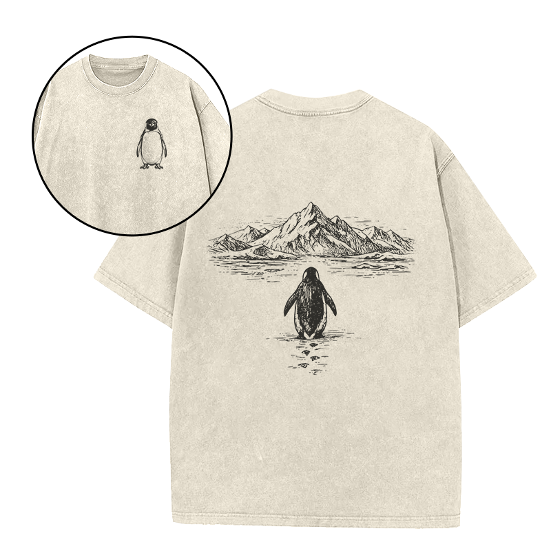 The Penguin and The Mountains Unisex Tee